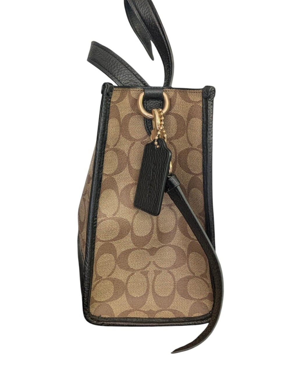 Coach 1955 Dempsey Carryall Sholder Bag In Signature Brown & Black - Picture 4 of 6